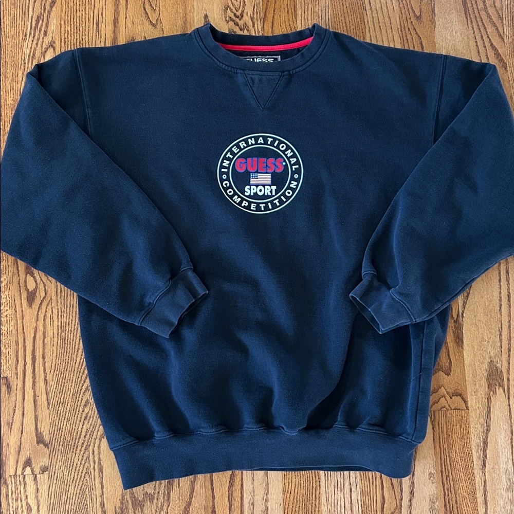 Vintage Guess Sport International Competition USA sweatshirt L/XL